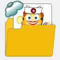 Grafik Ordner Gesundheit Smiley Bild